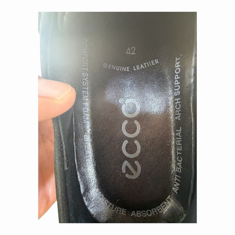 ECCO Soft 8 LX Men's Black Suede Leather Casual Comfort Sneaker Shoes Size 42 - Picture 10 of 11